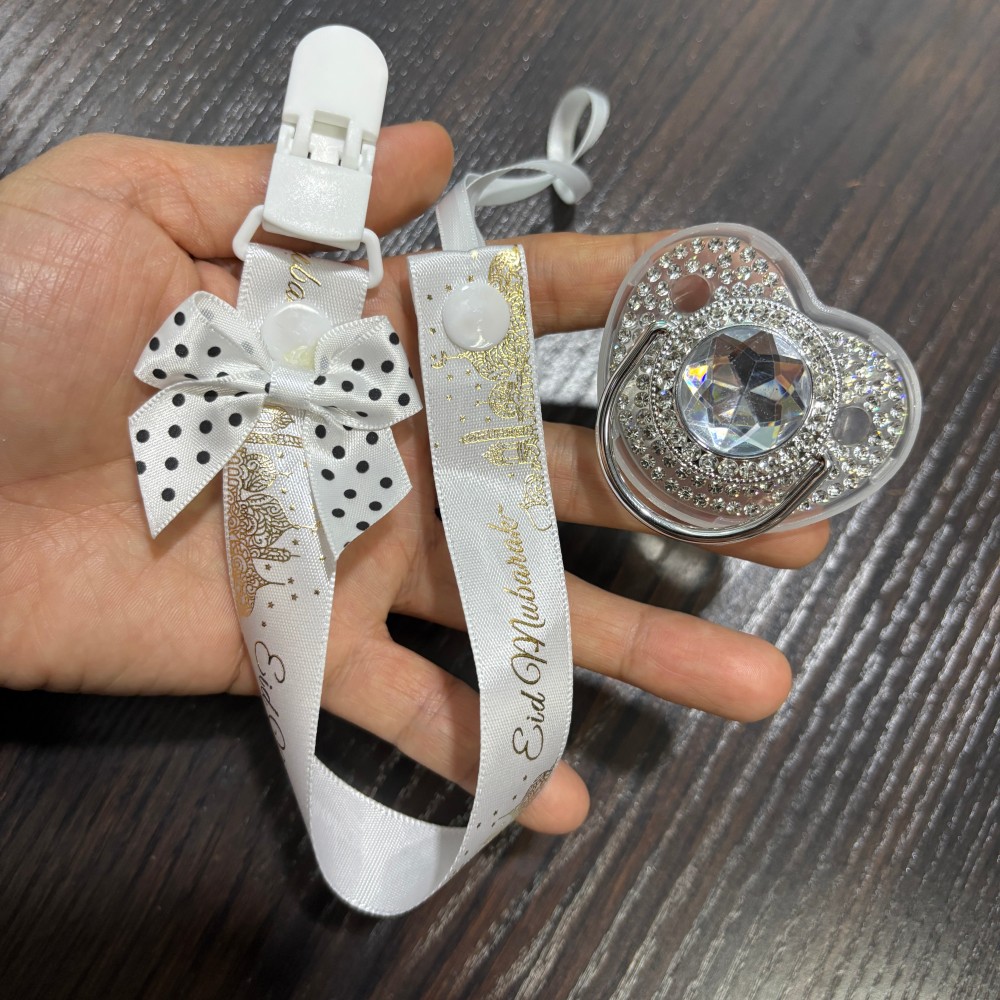 Baby Clothing Gift Set - Chupeta e Suporte para Chupeta Dourados