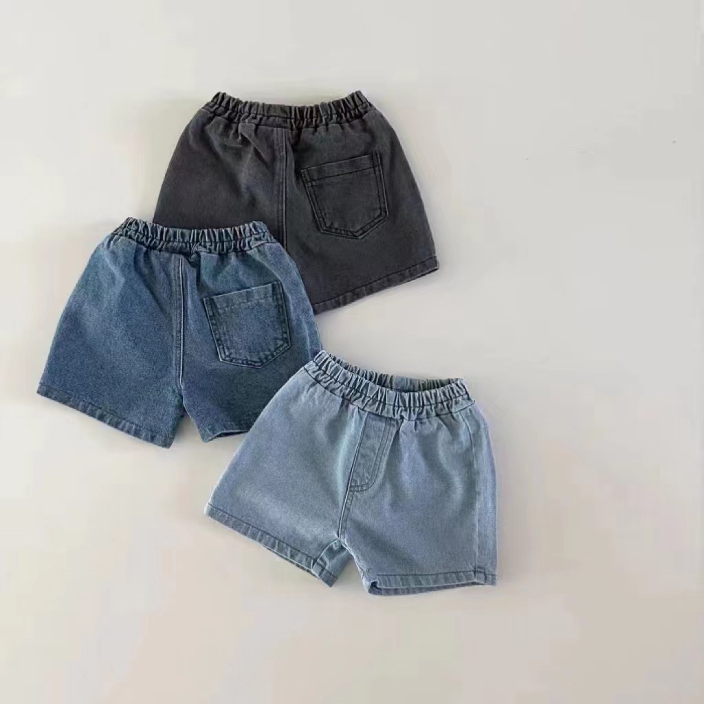 Baby Clothing Deals - Shorts jeans sólido infantil, jeans curto