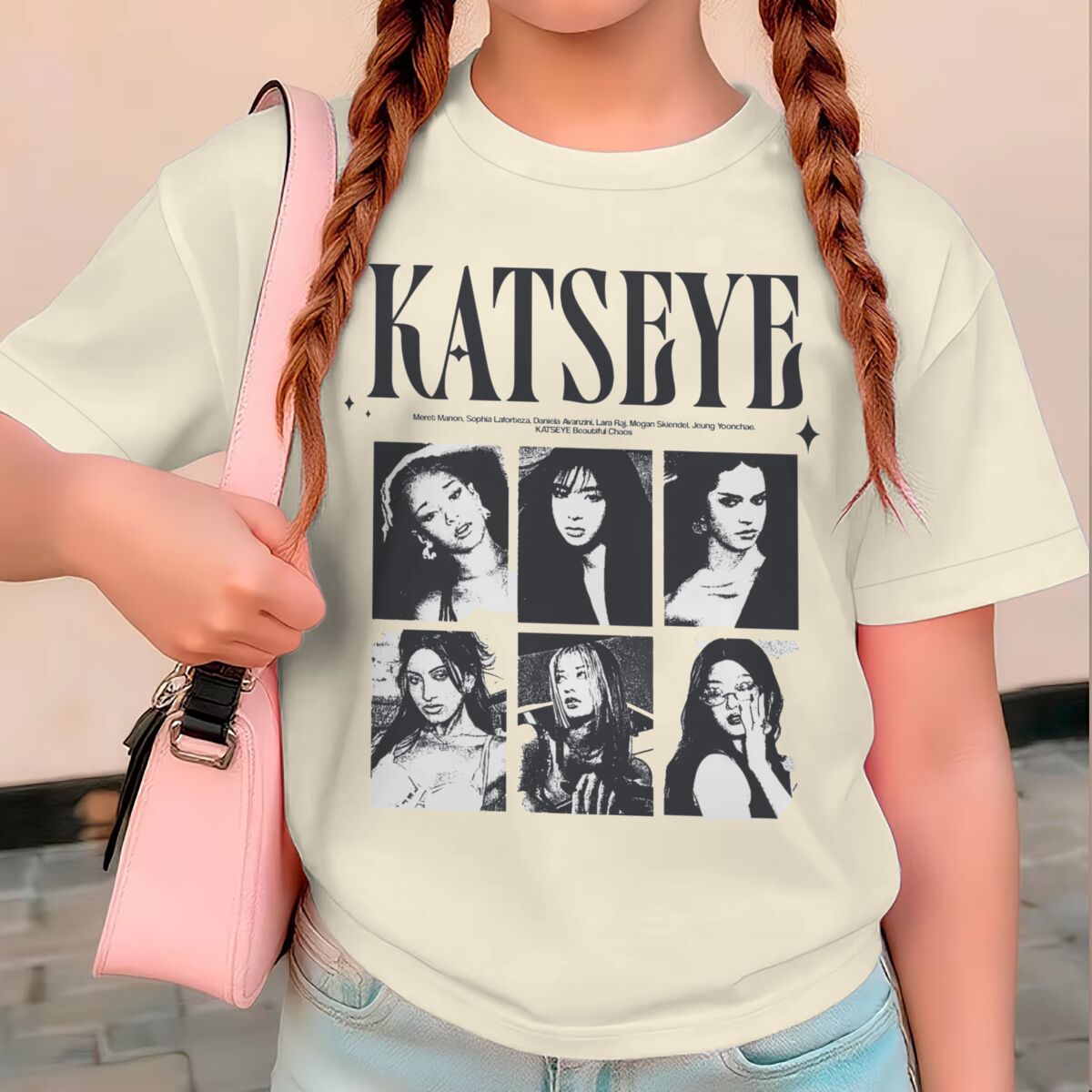 Baby Clothing For Summer - KATSEYE Tops estampados de verão para