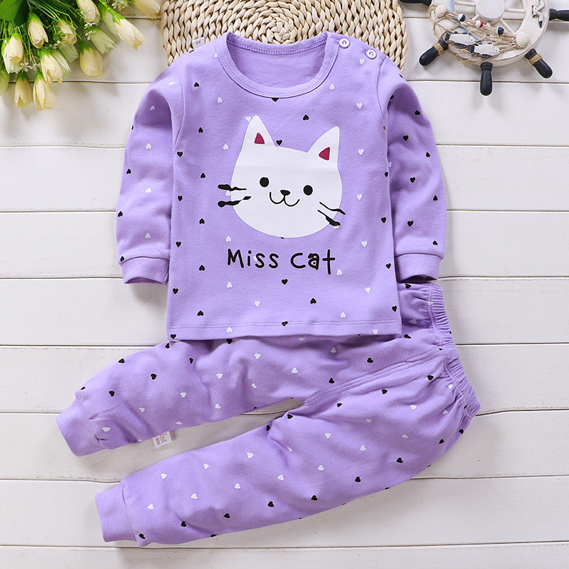 Baby Clothing For Sleep - Outono pijamas para meninas meninos manga