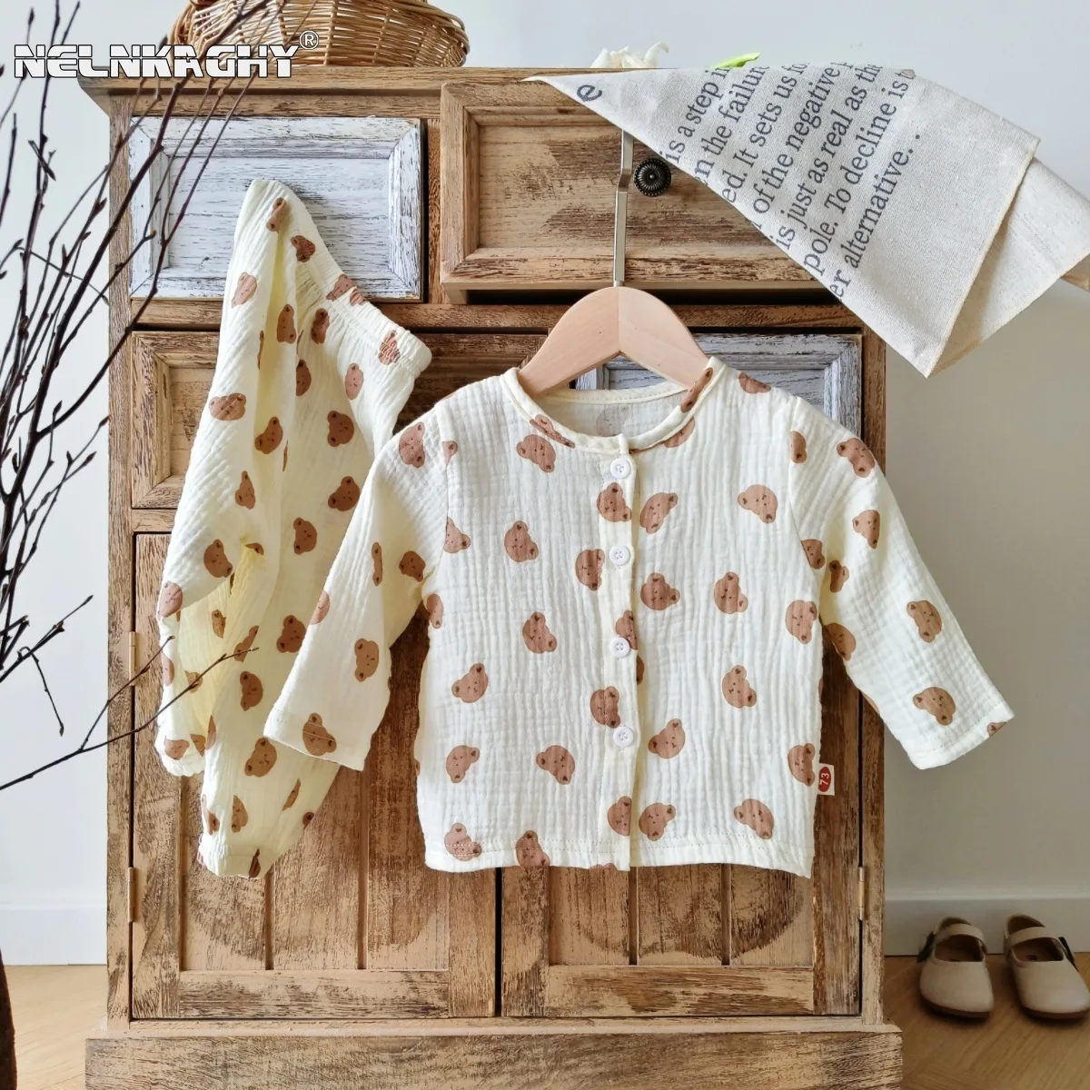 Baby Clothing For Sleep - Conjunto de pijama infantil, top e