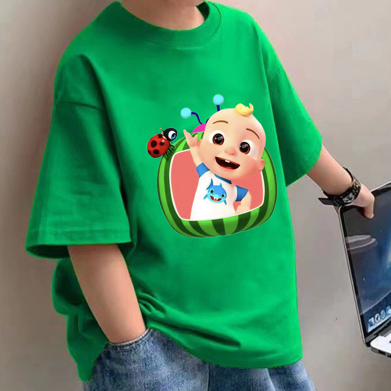 Baby Clothing For Summer - Cocomelons camisetas de bebê anime algodão