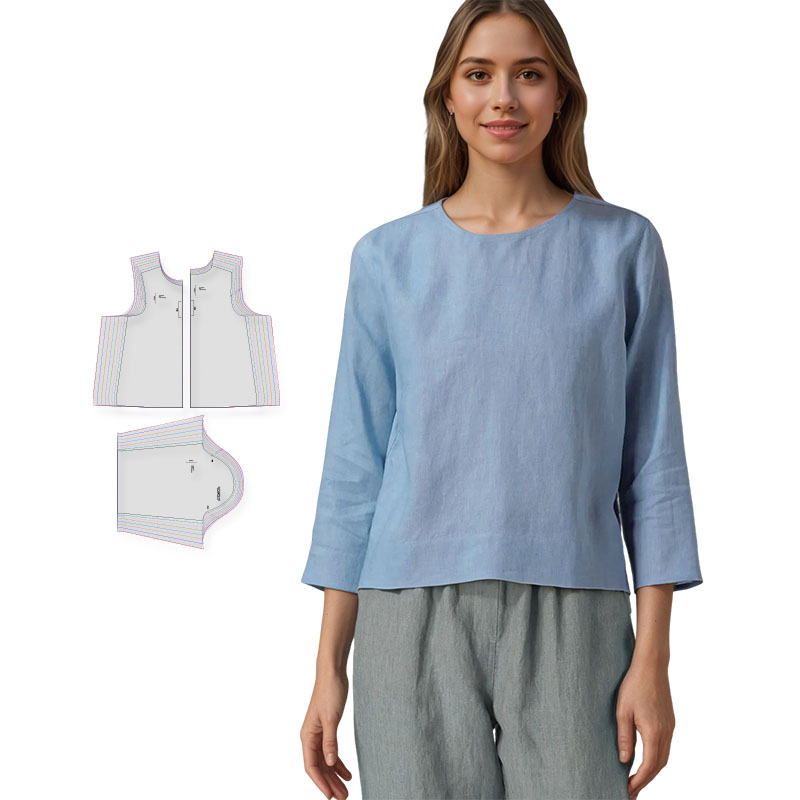 Baby Clothing Patterns - Padrões de costura para blusa de