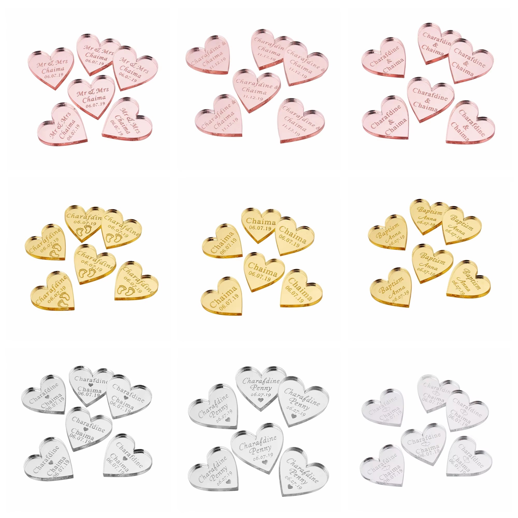 20/50/100Pcs Personalized Acry - Baby Clothing Names avaliação e preço