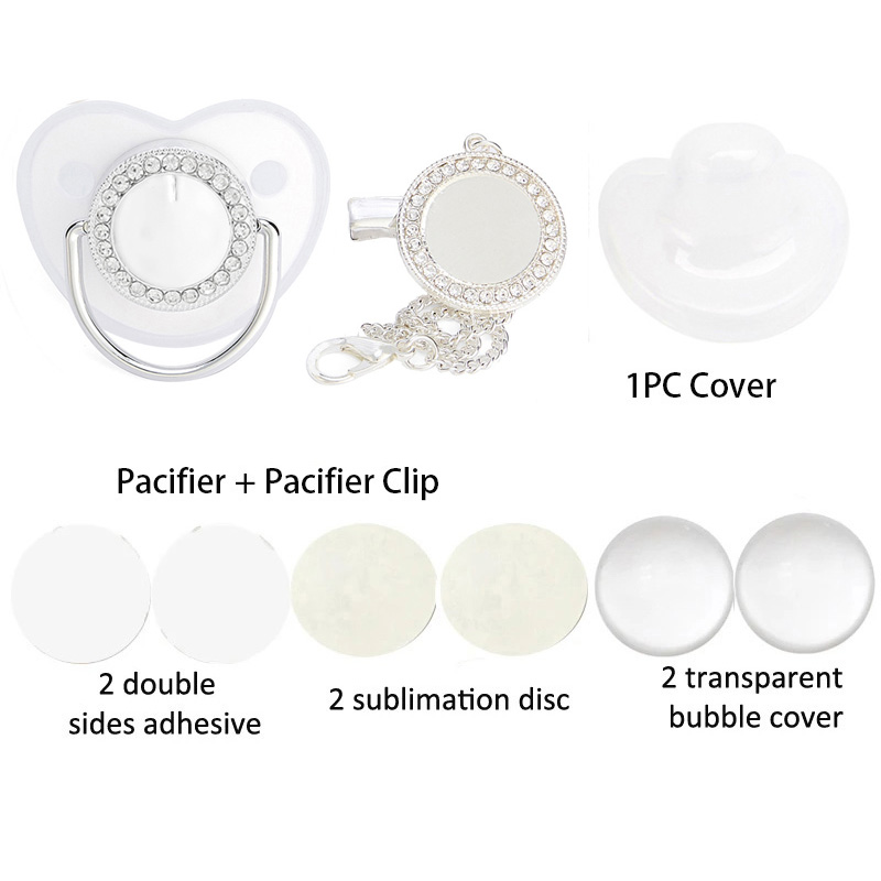 Chupeta de bebê em branco, cor - Baby Clothing Gift Set avaliação e preço