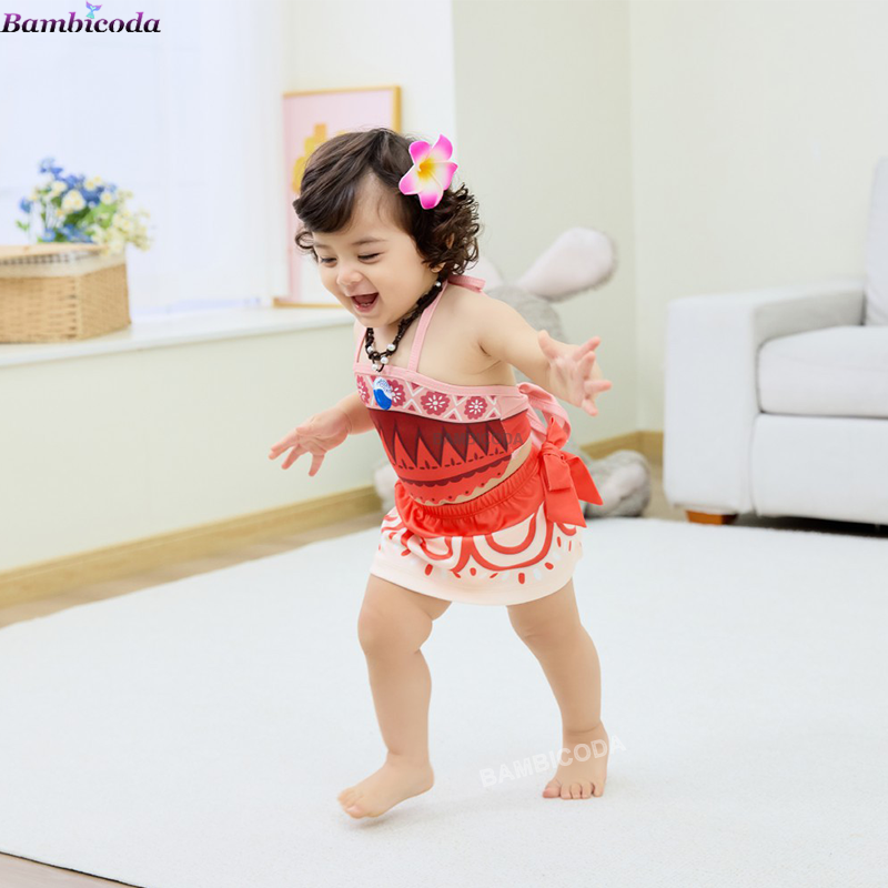 Novo moana 2 vestido menina mo - Baby Clothing Unit avaliação e preço