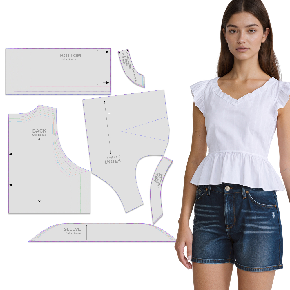 Padrões de costura para top fe - Baby Clothing Patterns avaliação e preço