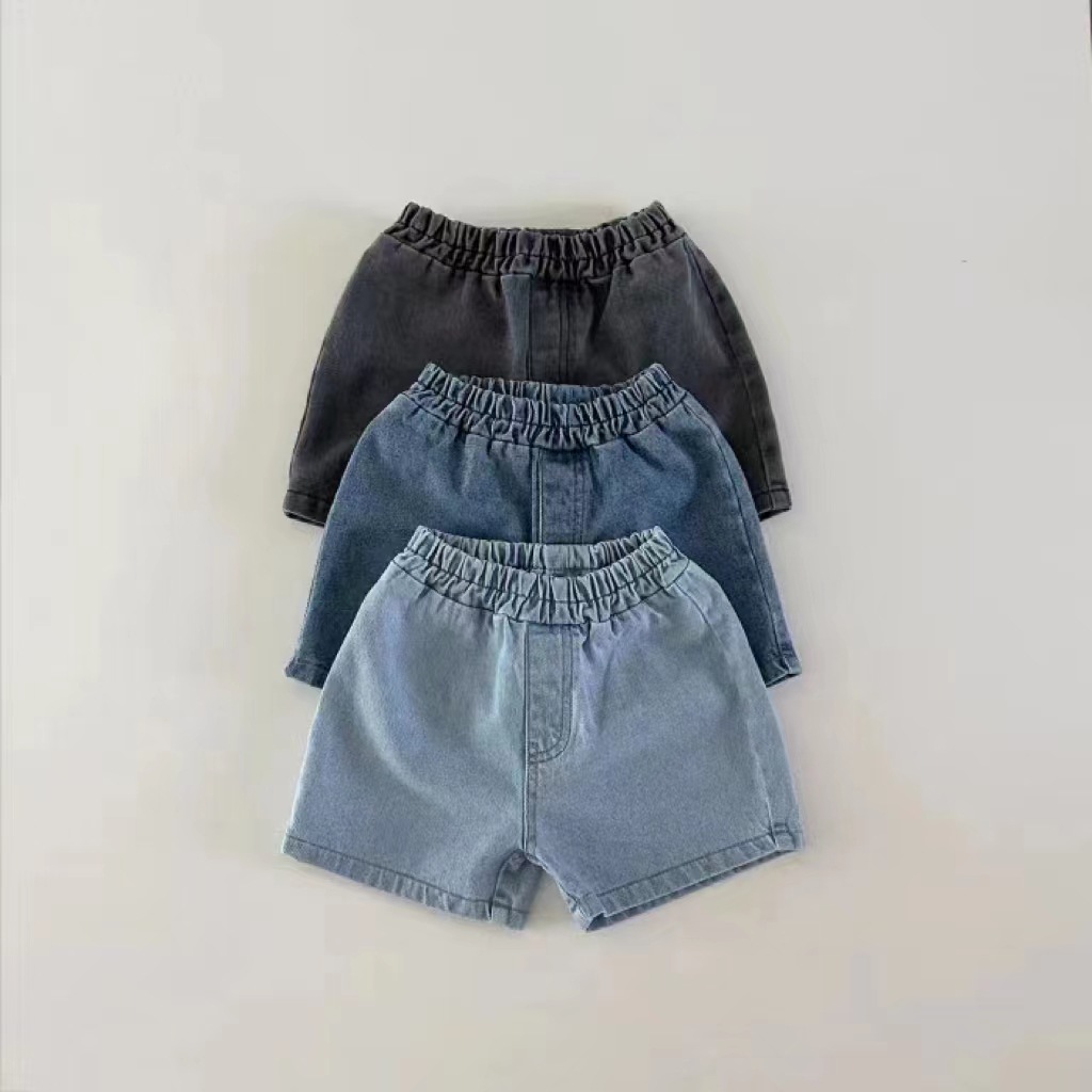 Shorts jeans sólido infantil,  - Baby Clothing Deals avaliação e preço