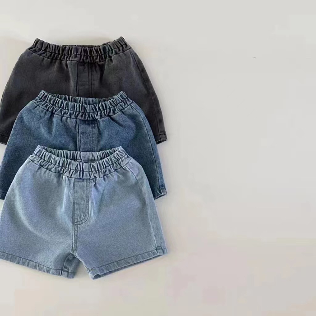 Shorts jeans sólido infantil,  - Baby Clothing Deals avaliação e preço