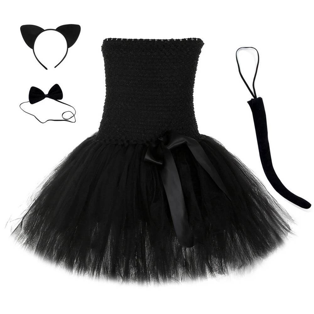 Vestido Tutu de Gato Preto Fof - Baby Clothing For Girls avaliação e preço