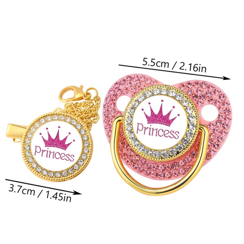 Luxo Coroa Chupeta Clipe Cadei - Baby Clothing Gift Set avaliação e preço